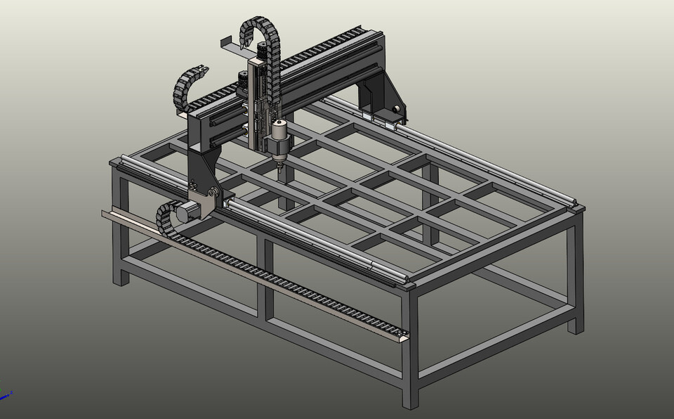 ساختمان دستگاه نیمه صنعتی Cnc روتر 190*110